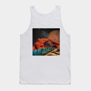 Poolside - Surreal/Collage Art Tank Top